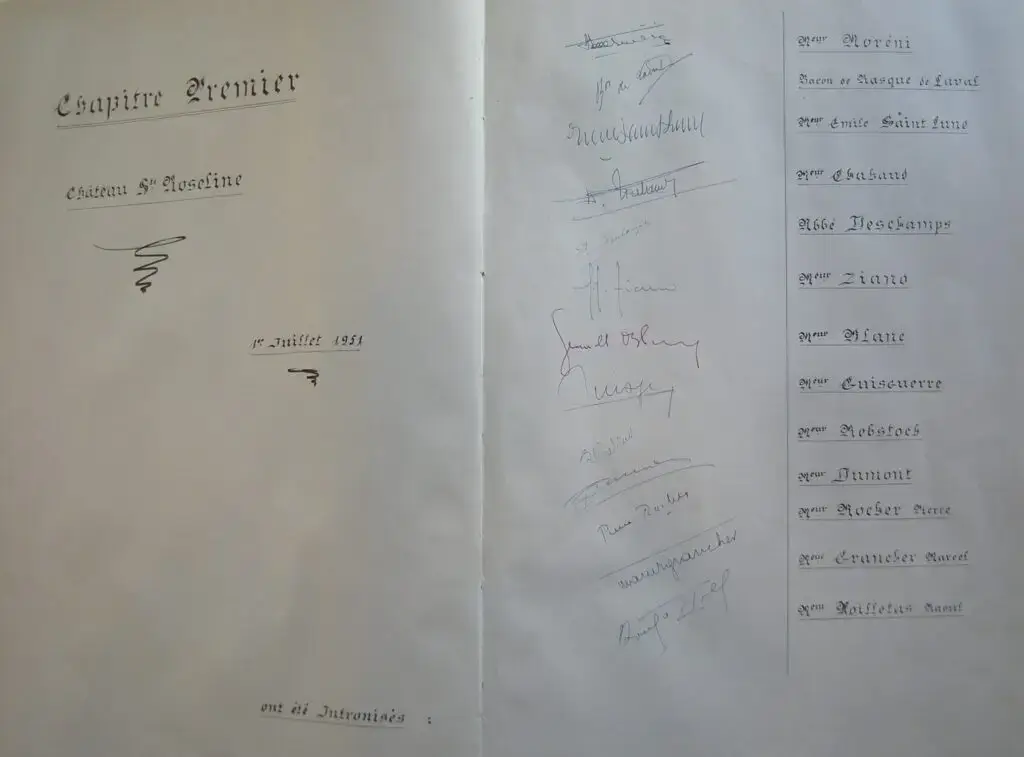 Premier Chapitre juillet 1951